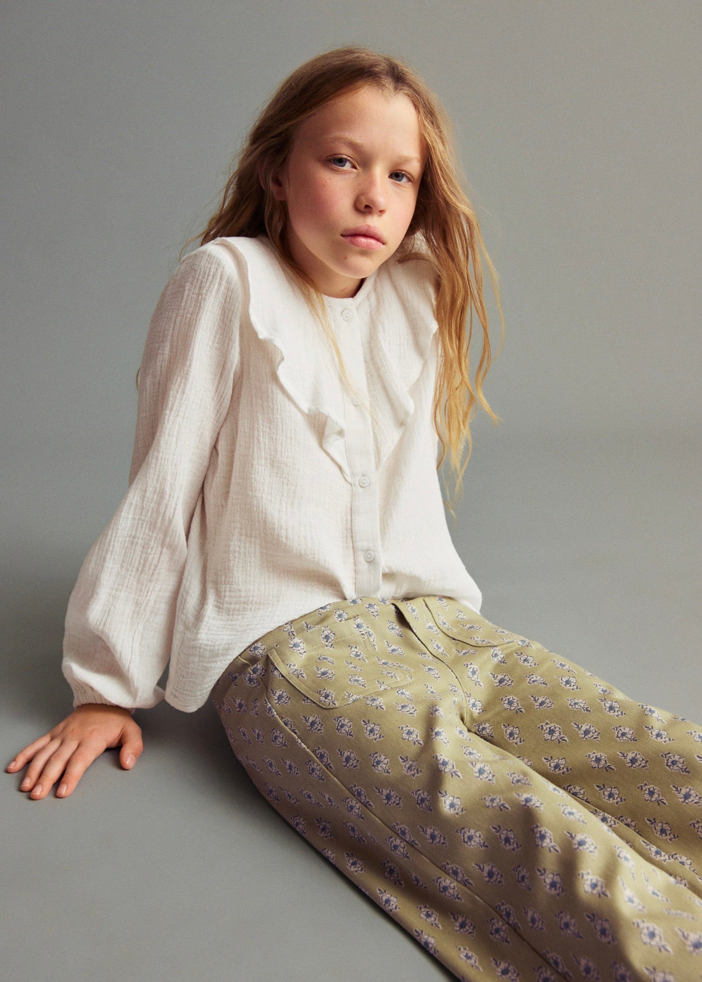 Lau Ecru Shirt - Girl