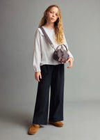 Lidia Dark Navy Trousers - Girl