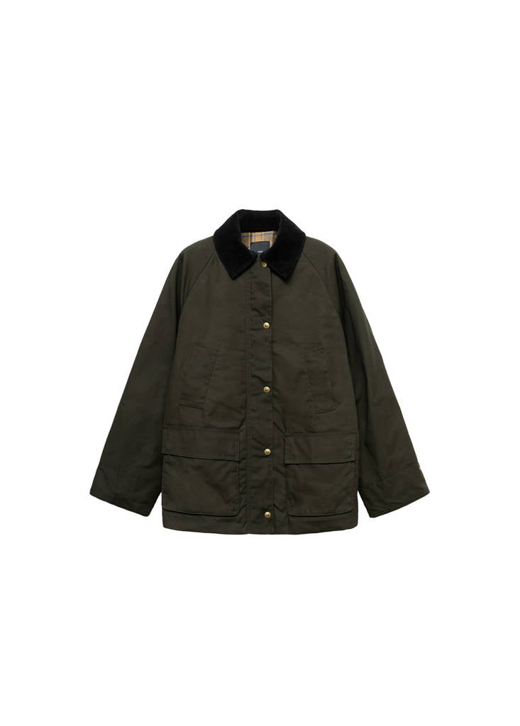 Parka Coton En Velours Côtelé