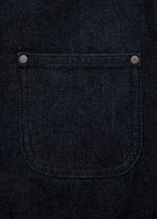 Veste En Jean Col En Cuir Synthétique