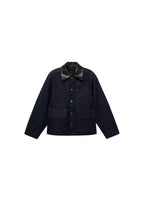 Veste En Jean Col En Cuir Synthétique