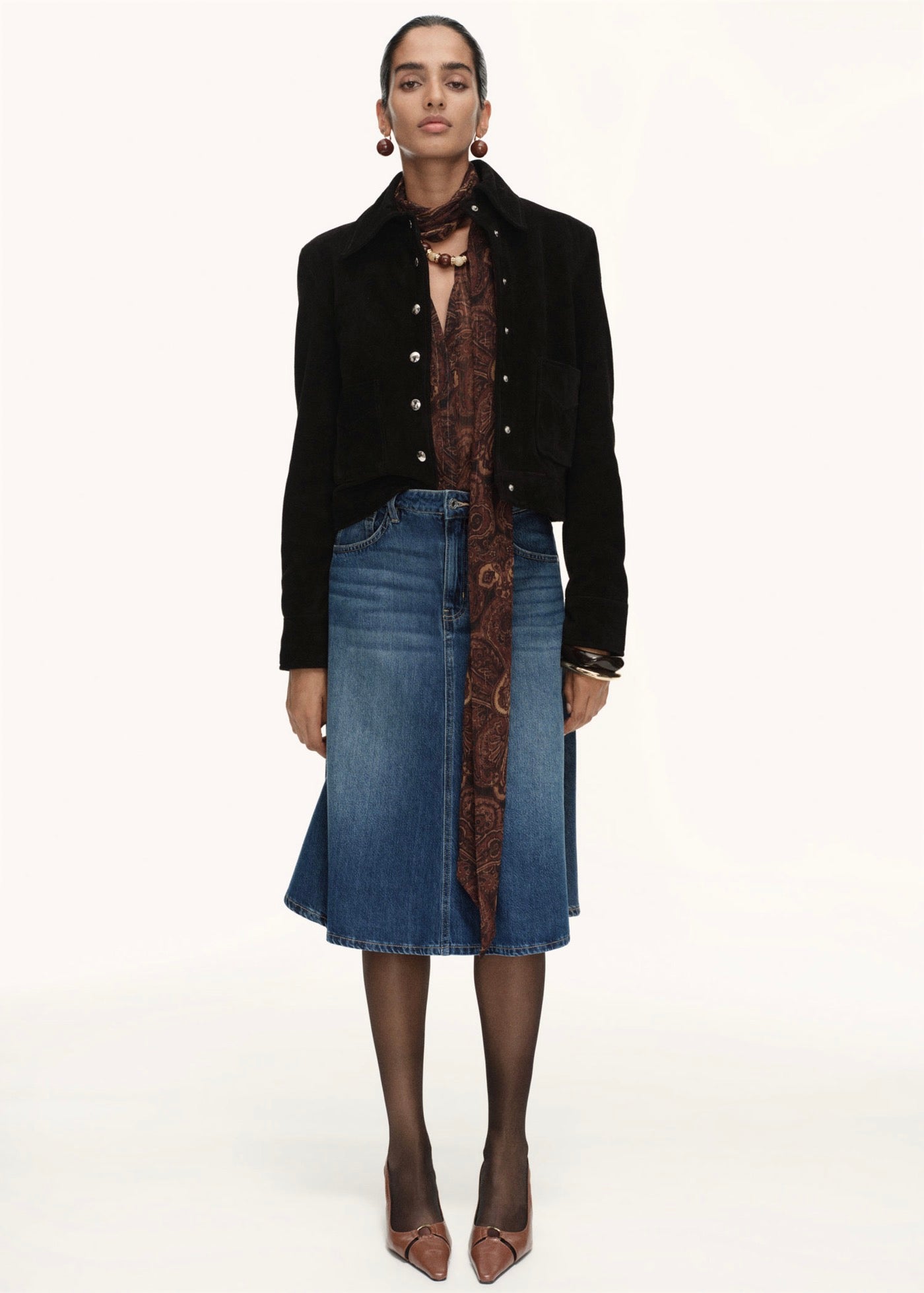 Jupe Midi Denim