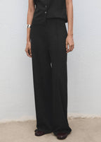 Pantalon Droit Taille Élastique