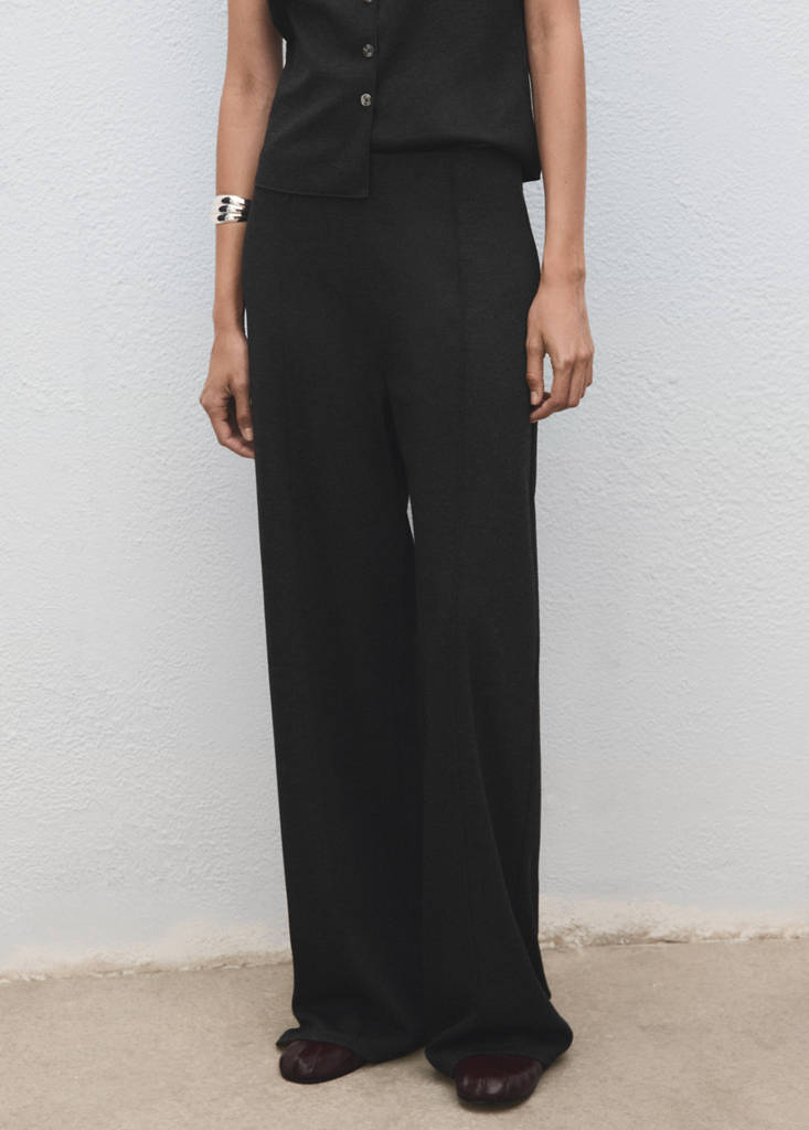 Pantalon Droit Taille Élastique