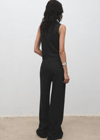 Pantalon Droit Taille Élastique