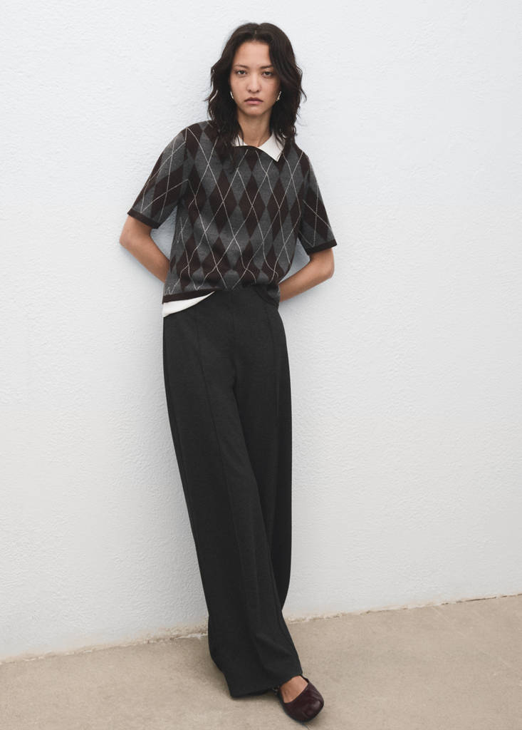 Pantalon Droit Taille Élastique