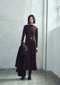 Robe Évasé Col Asymétrique