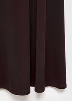 Robe Évasé Col Asymétrique