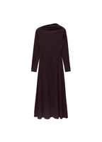 Robe Évasé Col Asymétrique