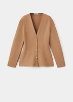 Veste En Maille Cintrée À Boutons