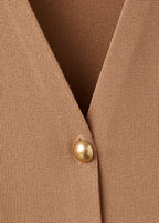 Veste En Maille Cintrée À Boutons