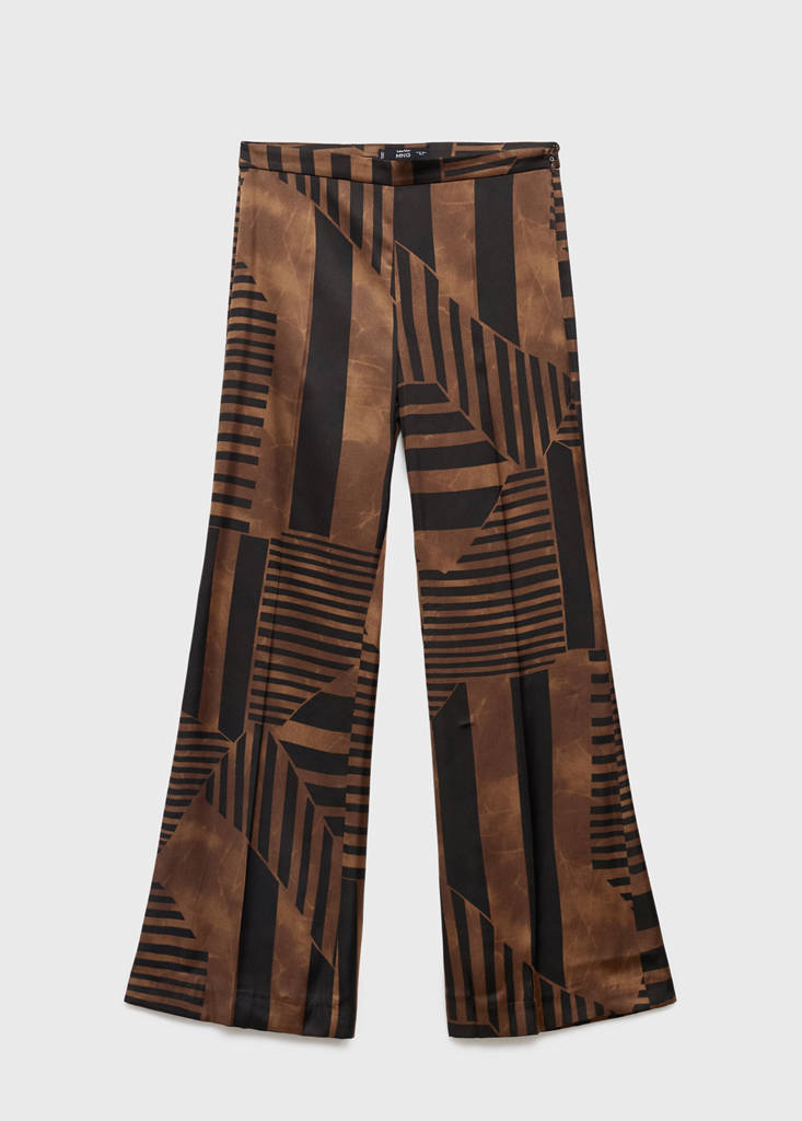 Pantalon Satiné Rayé