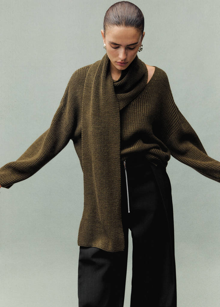 Pantalon À Plis Fermeture Zip