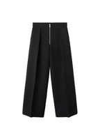 Pantalon À Plis Fermeture Zip