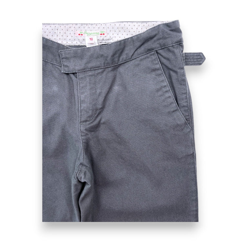 Bonpoint - Pantalon Vert/Gris Droit - 10 Ans