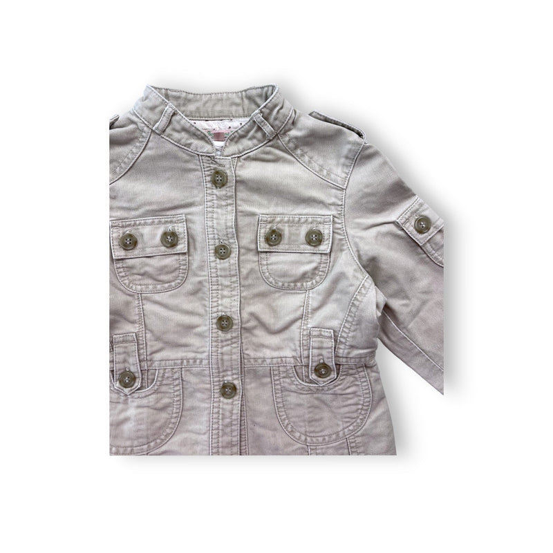 Bonpoint - Veste Rose Poudré À Poches Et Boutons - 2 Ans