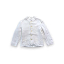 Bonpoint - Blazer Boutonné Écru En Lin - 8 Ans