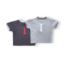 Bonpoint - Lot De 2 T Shirts Brodés « 1 » Dans Le Dos - 18 Mois