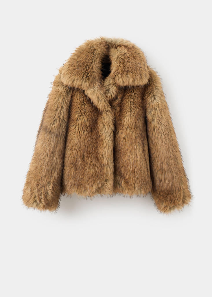 Veste Fausse Fourrure Revers