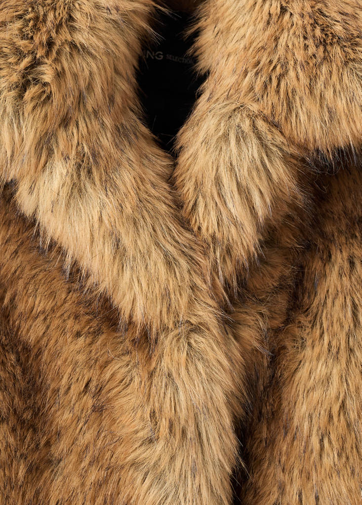 Veste Fausse Fourrure Revers