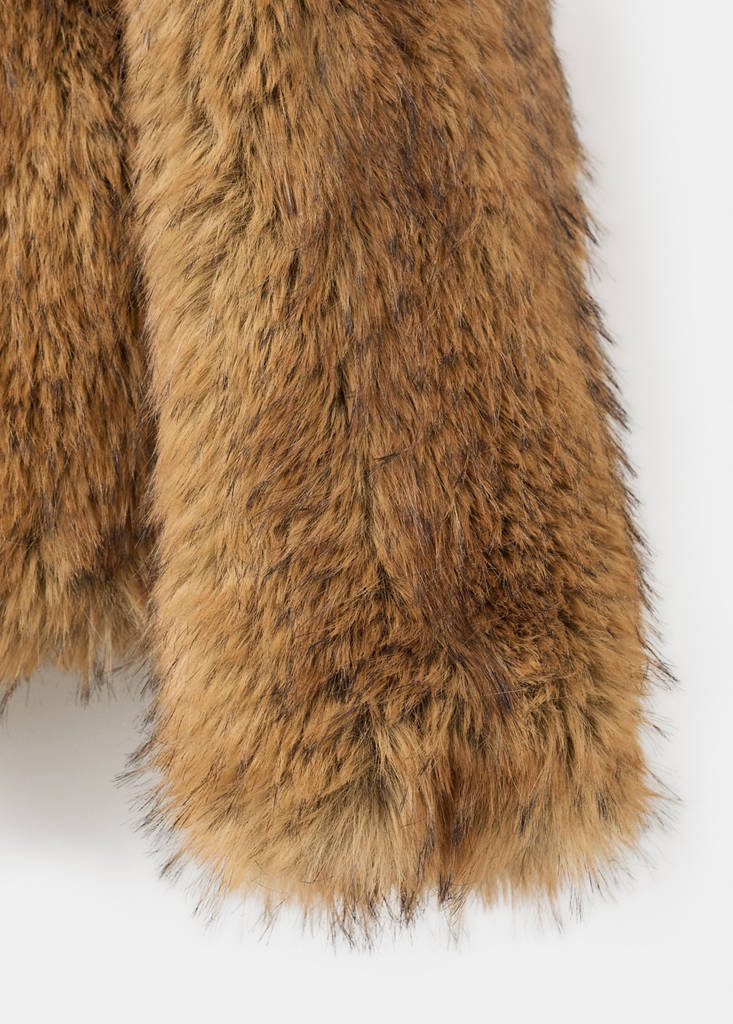 Veste Fausse Fourrure Revers