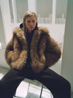Veste Fausse Fourrure Revers