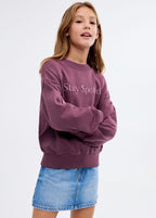 Sweat Spot Grenat - Fille