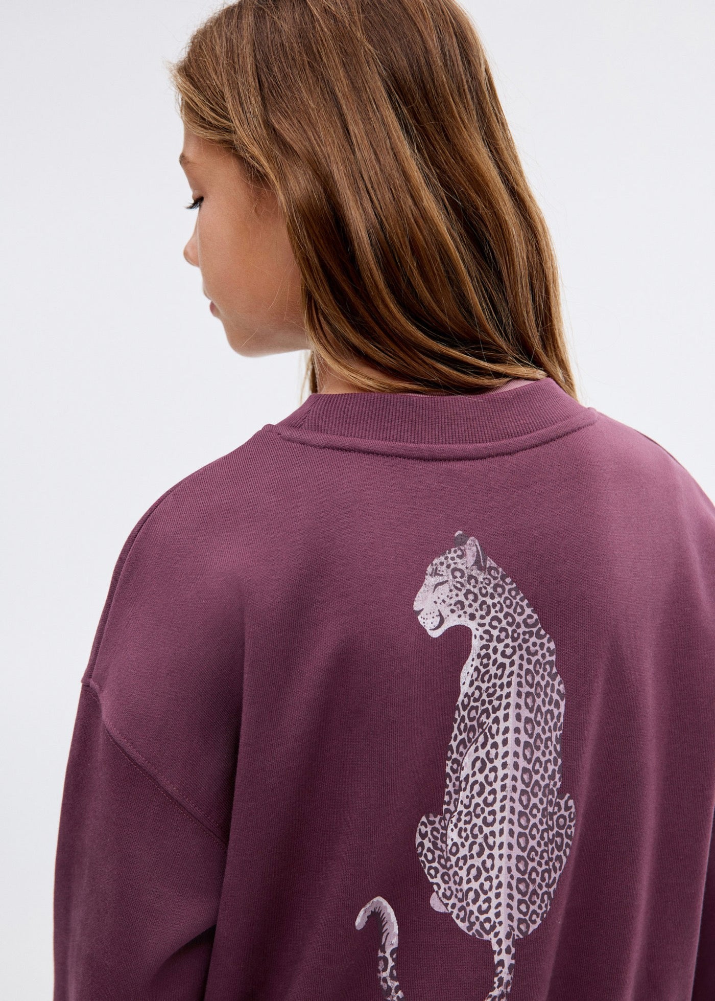 Sweat Spot Grenat - Fille