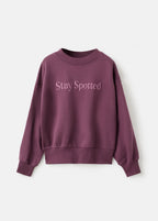 Sweat Spot Grenat - Fille