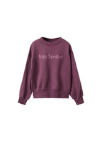 Sweat Spot Grenat - Fille