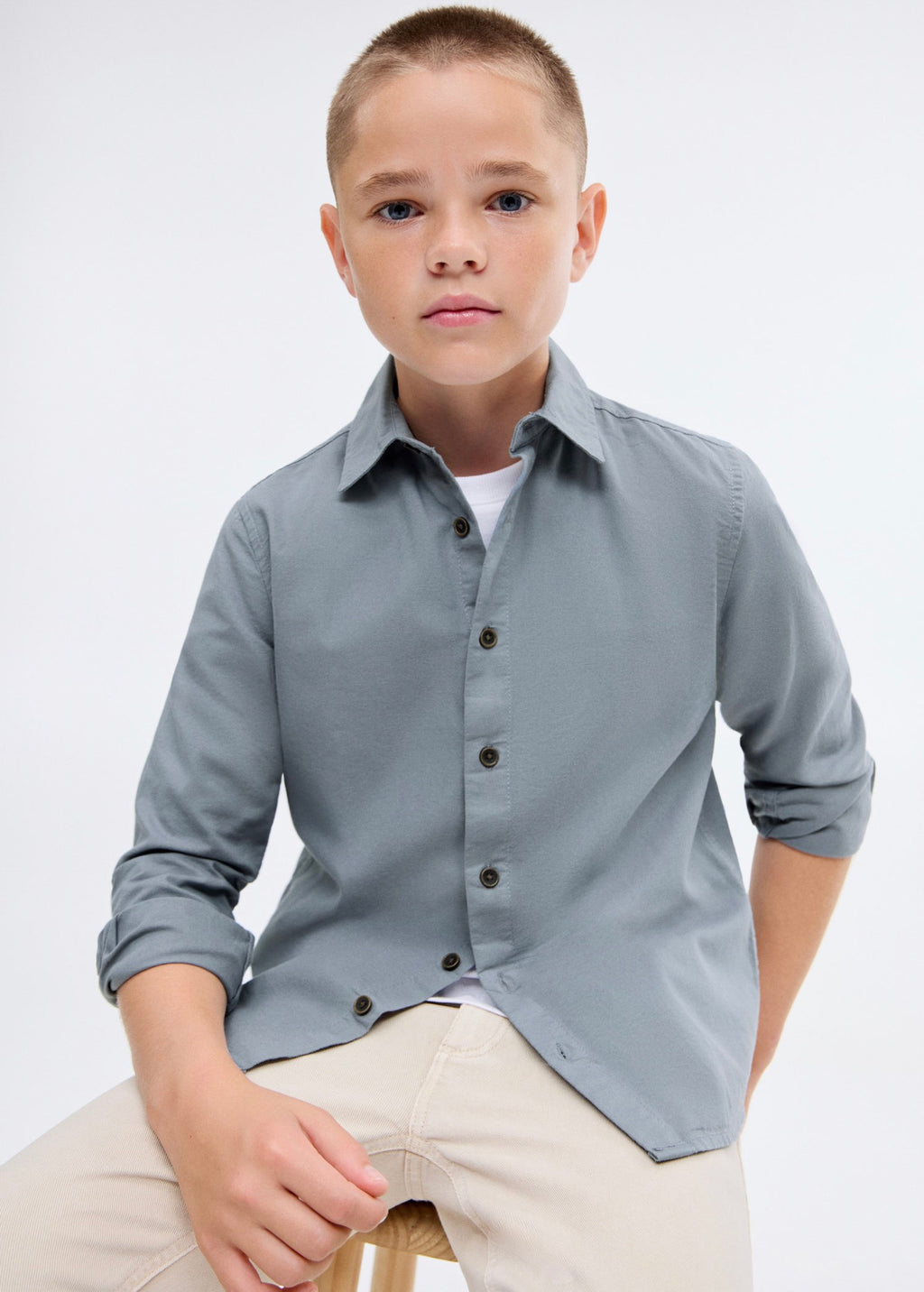 Chemise Pol Turquoise - Garçon