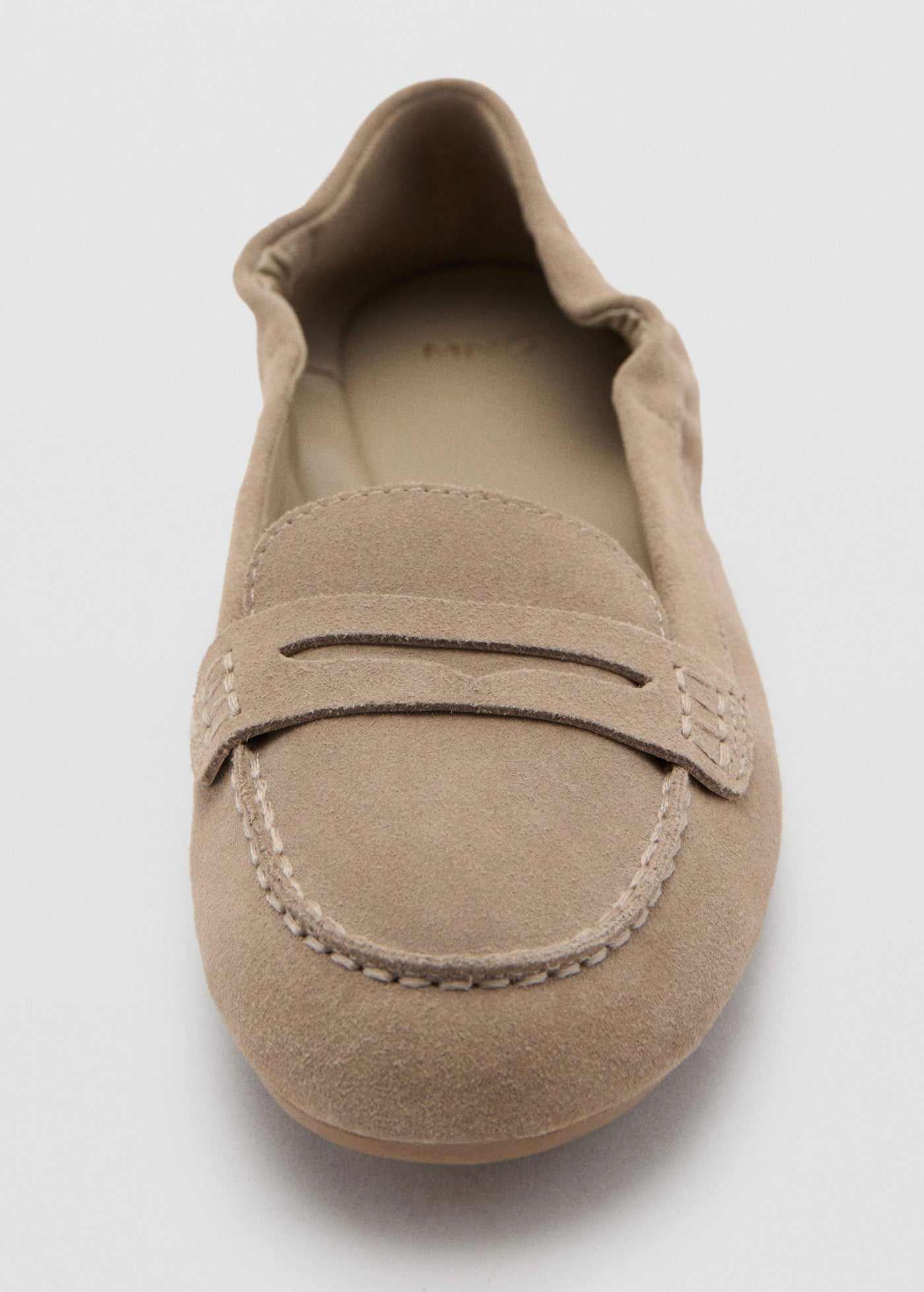 Mocassins Suède Détail En Forme De Masque