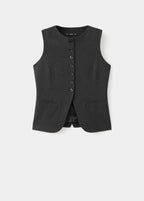 Gilet De Costume À Col Rond