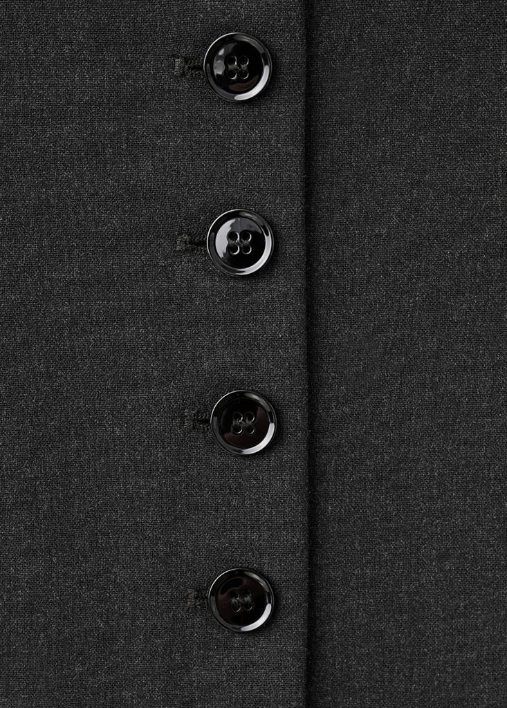 Gilet De Costume À Col Rond