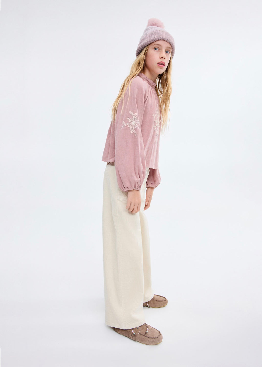 Blouse Charlote Rose - Fille