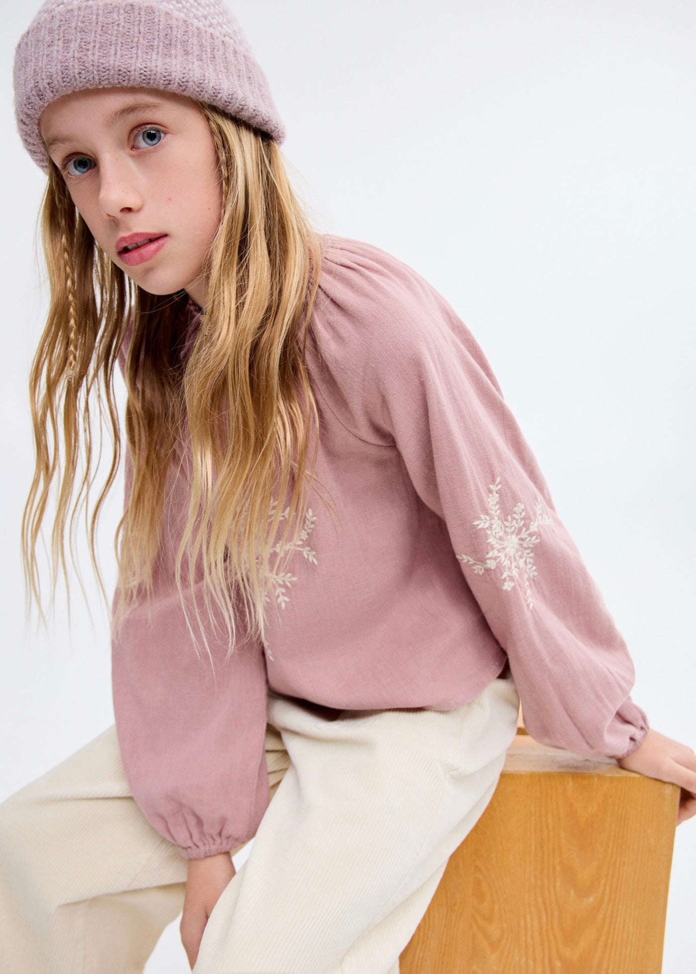 Blouse Charlote Rose - Fille