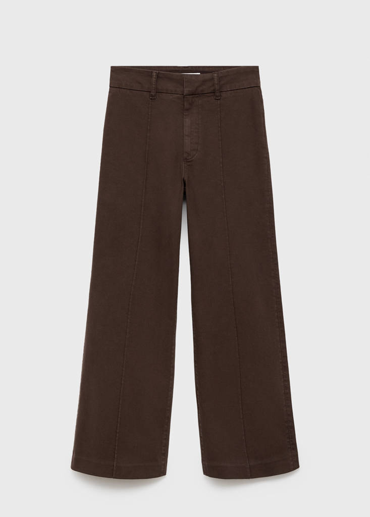 Jean Large Taille Haute À Coutures