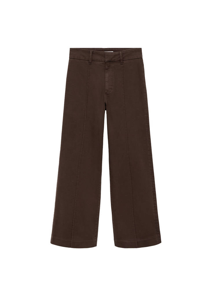 Jean Large Taille Haute À Coutures