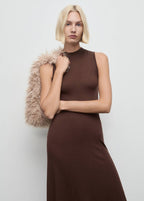 Robe Maille Col Montant
