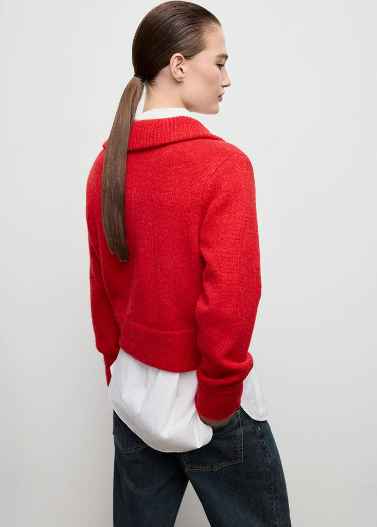 Cardigan Col Chemise
