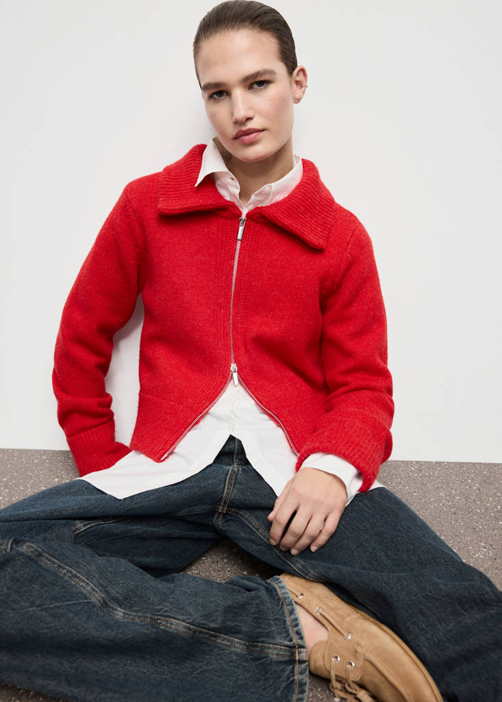 Cardigan Col Chemise