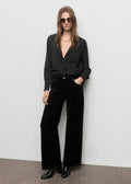Jean Large En Velours