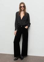Jean Large En Velours