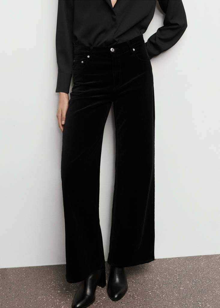 Jean Large En Velours