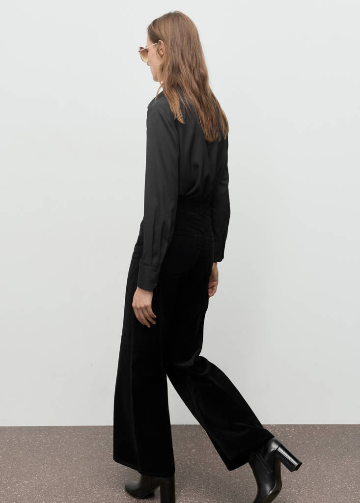 Jean Large En Velours
