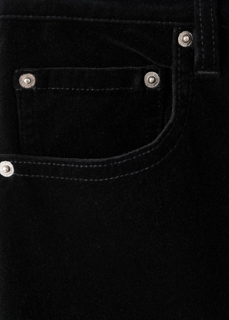 Jean Large En Velours
