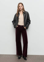 Jean Large En Velours