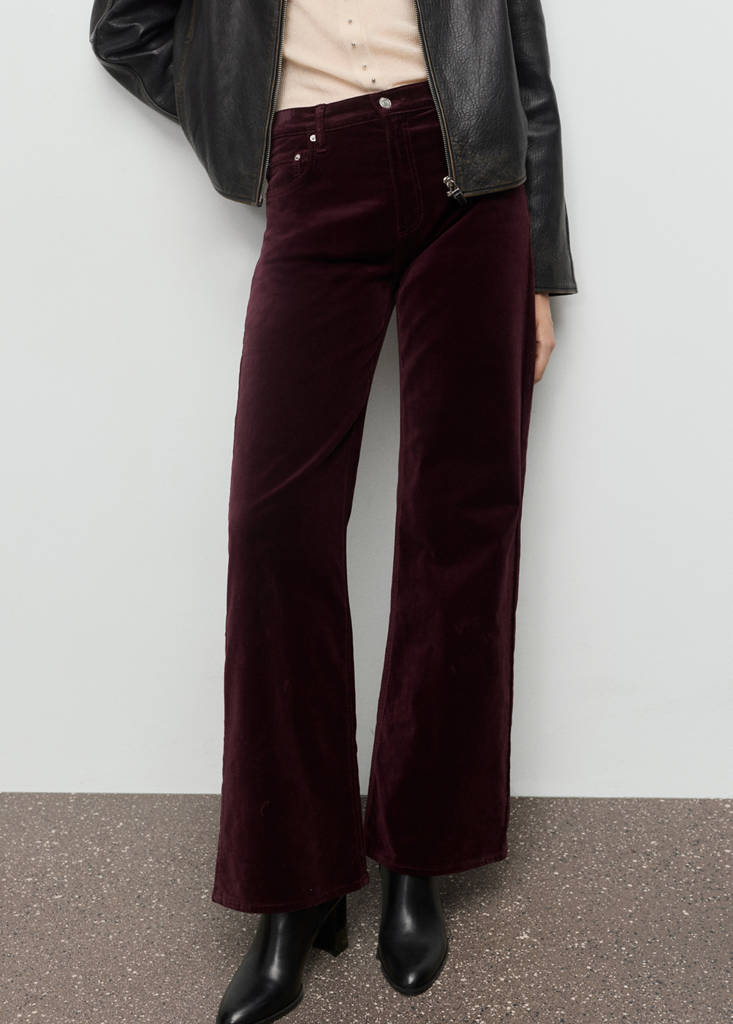 Jean Large En Velours