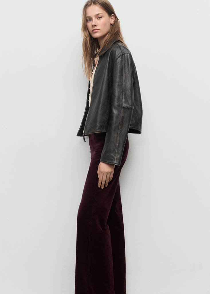 Jean Large En Velours