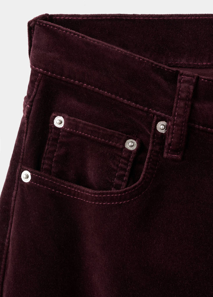 Jean Large En Velours
